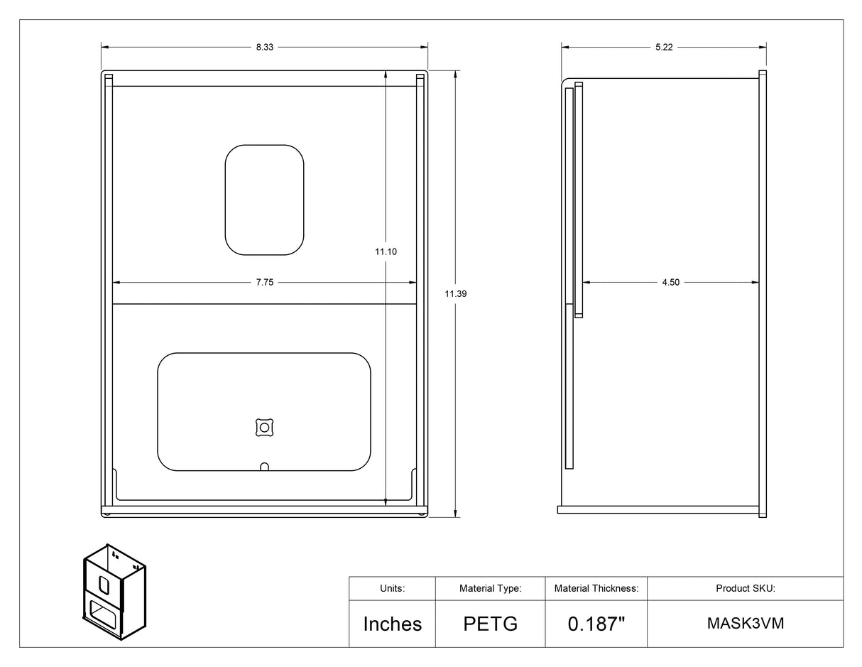 Visual Management Mask Box Holder-3 Box