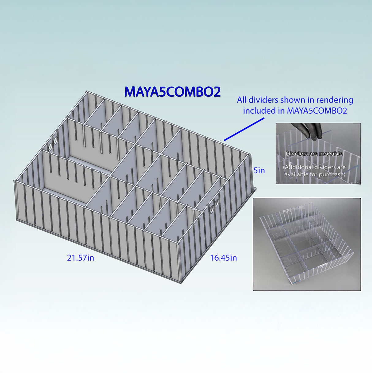 Med Cart 5 inch Tall Comb