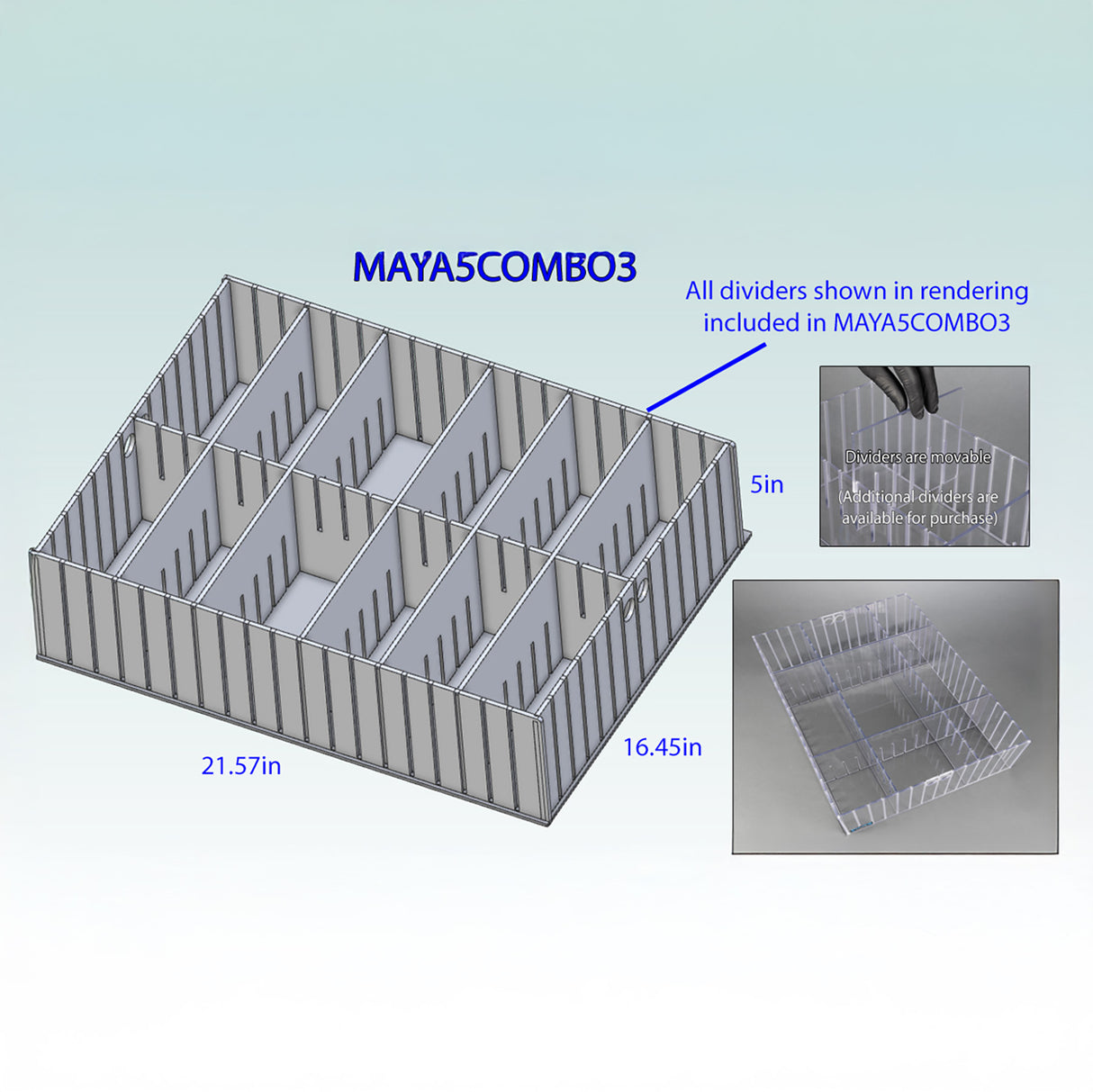 Med Cart 5 inch Tall Comb