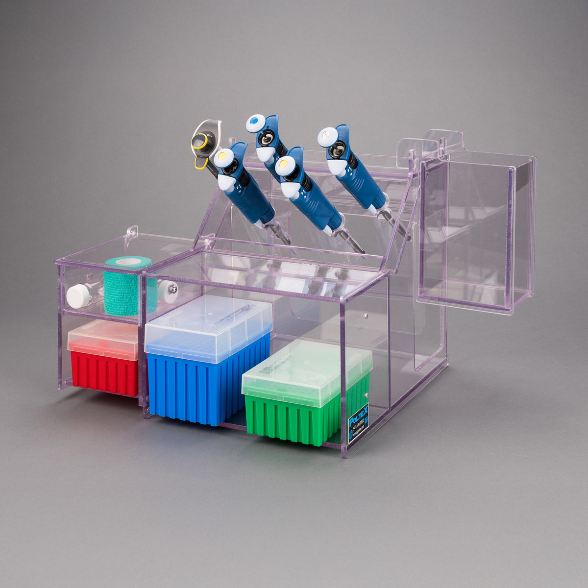 PETG Pipetting Station-Tip Receptacle, Storage