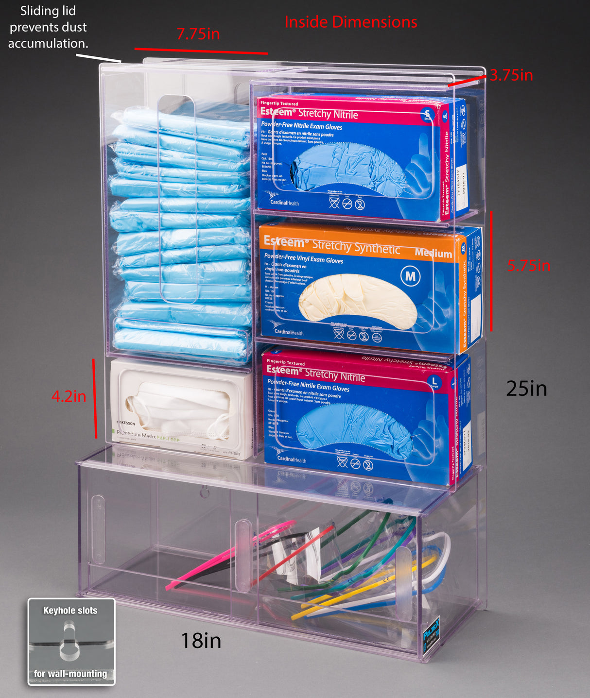 PPE Station with Goggle Bin