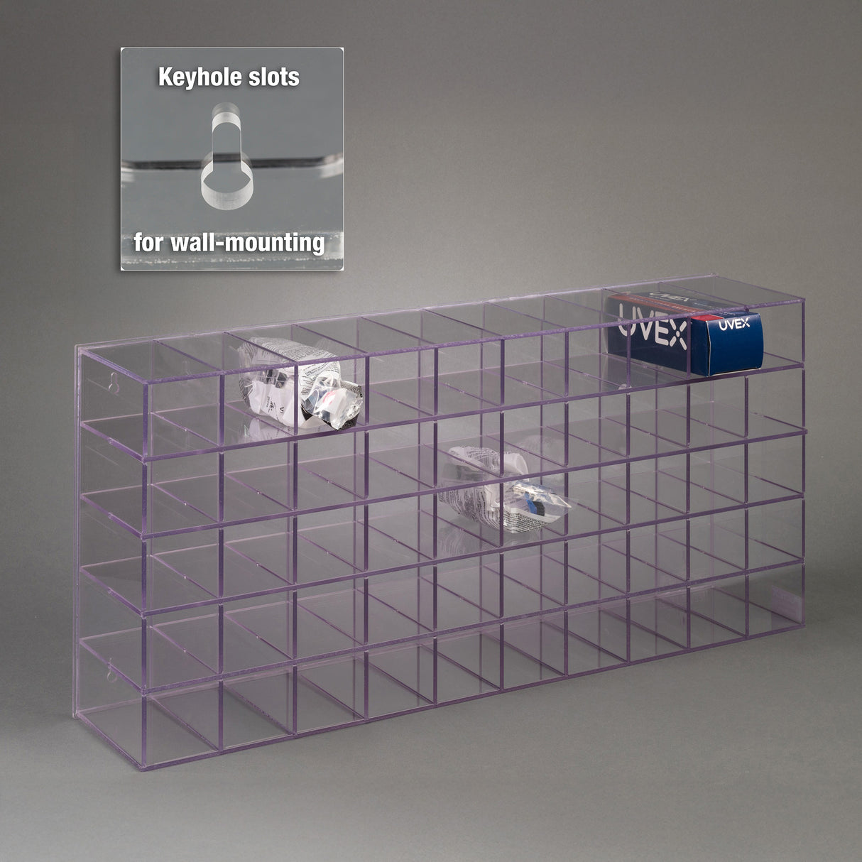 Protective Eyewear Holder-50 Position, Wall Mount