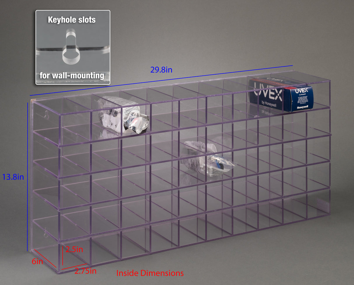 Protective Eyewear Holder-50 Position, Wall Mount