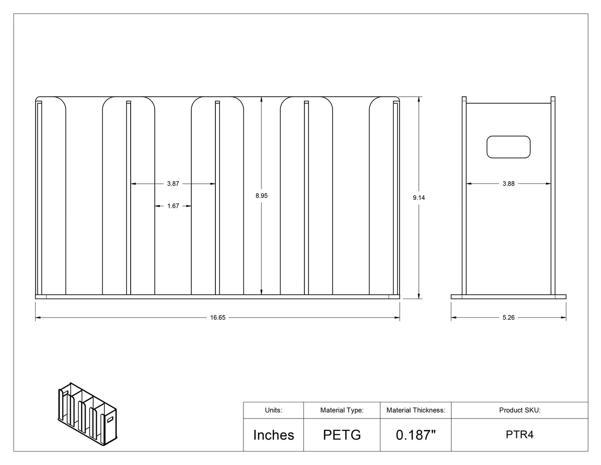 Petri Dish Dispenser - 4 Slot