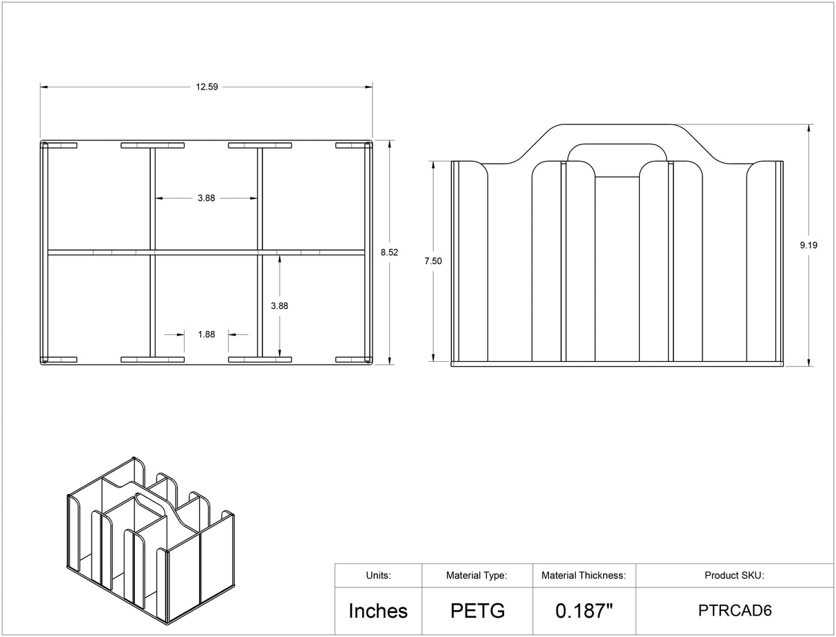 Petri Dish Caddy-6 Pocket