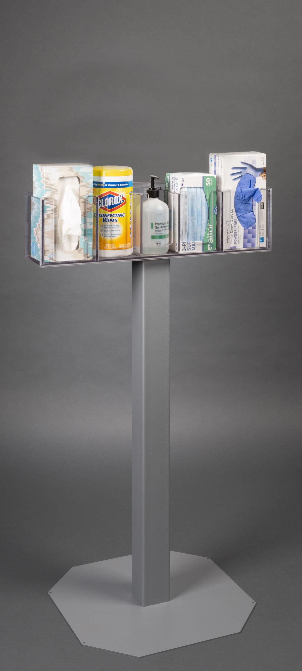 4 or 5 Position Respiratory Hygiene Station