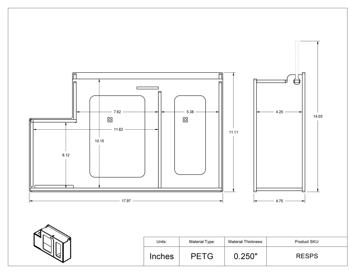 RESPS-3STL-DCL, RESPS-3STL-SLV, RESPS-CT-DCL, RESPS-CT-SLV, RESPS-W-DCL, RESPS-W-SLV, RESPS-S-DCL, RESPS-S-SLV