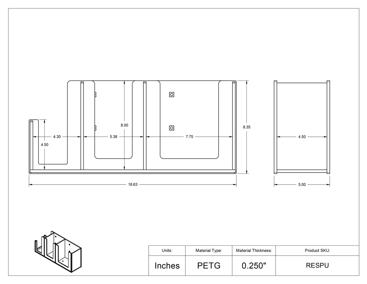 RESPU-3STL-DCL, RESPU-3STL-SLV,
RESPU-CT-DCL, RESPU-CT-SLV, RESPU-W-DCL, RESPU-W-SLV