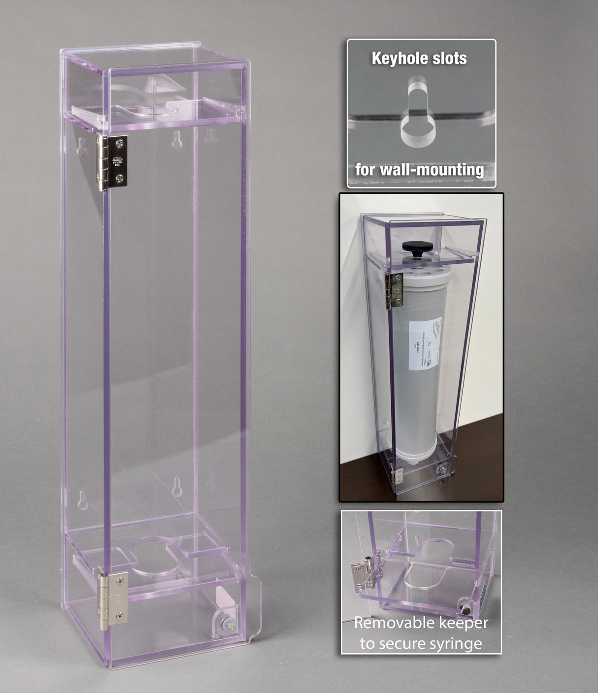 Spirometry Calibration Syringe Holder - Wall Mount