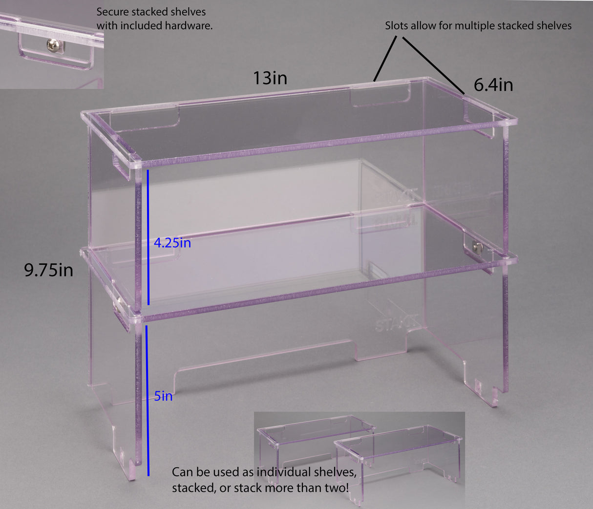Stack It Shelf System - 2 Pack