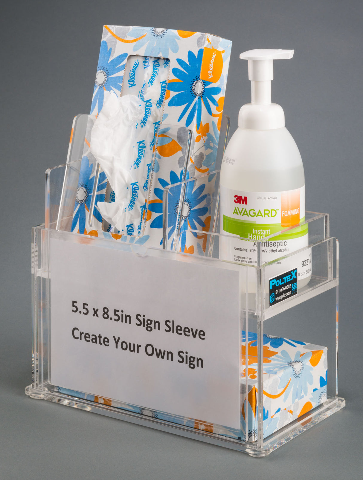 Tissue & Hand Sanitizer Station