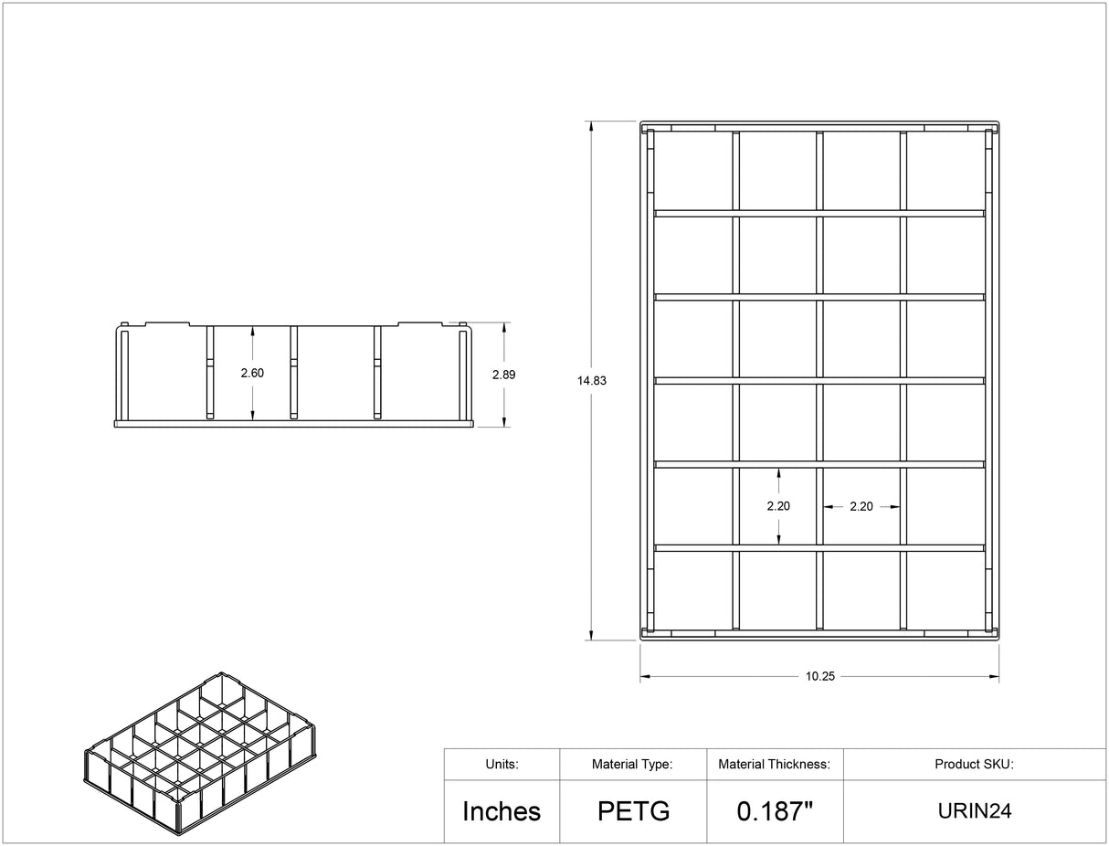Urine Cup Rack - 24 Position