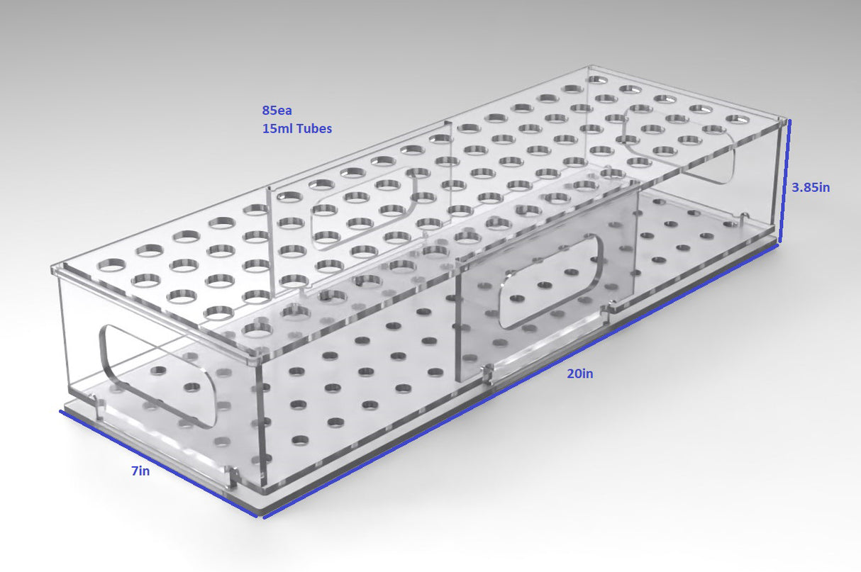 50ml Conical Tube Freezer Rack-7x20in