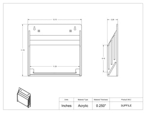 3 Slot Wall File