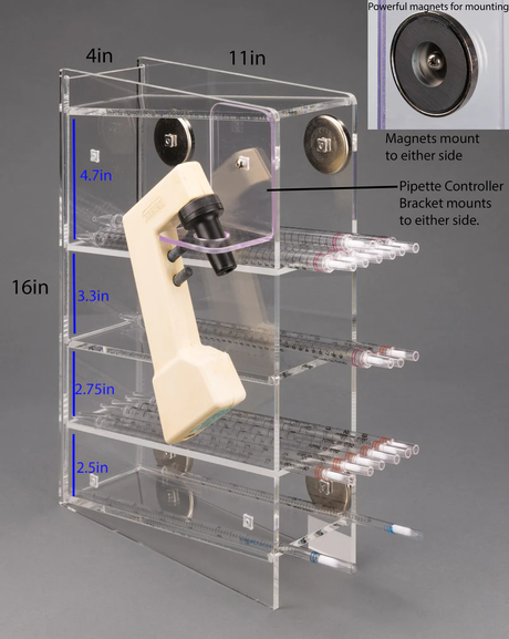 Serological Pipette Holder (with Magnets)