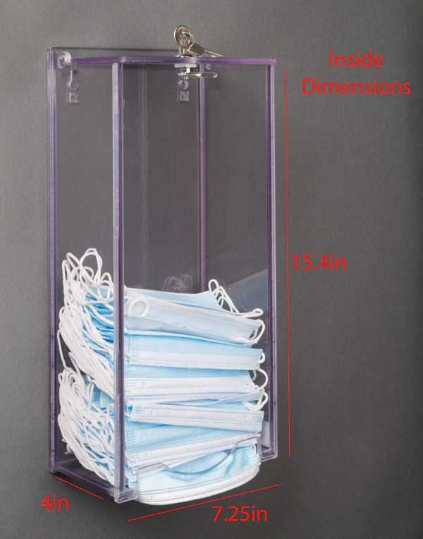 Locking Earloop Mask Dispenser
