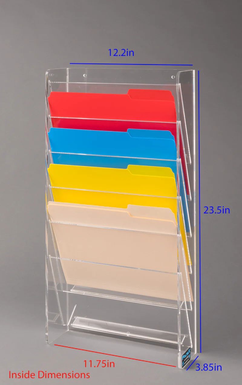 Filing Pockets Vertical Vertical Wall File-6 Pocket – Poltex