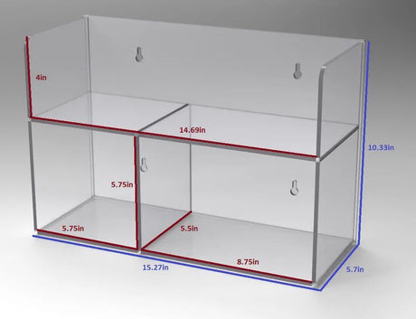 Suture Storage Rack (Low Profile, two tier)
