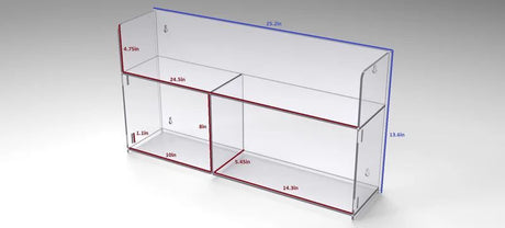 Suture Storage Rack (Low Profile, two tier)