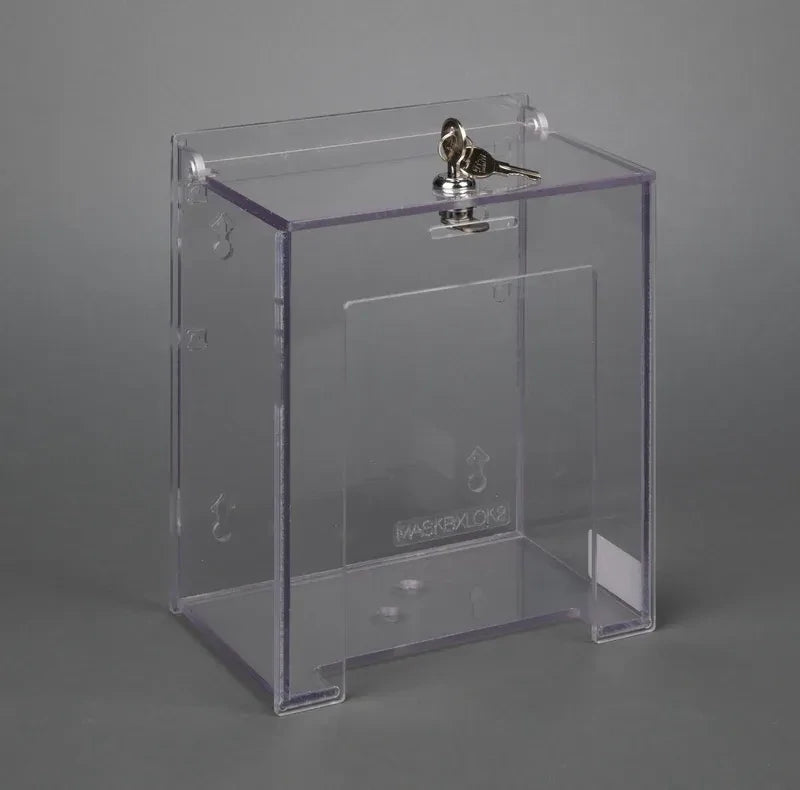 Locking Single Mask Box Holder