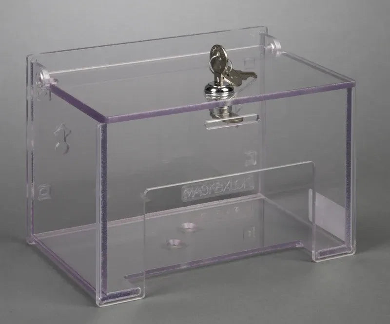 Locking Single Mask Box Holder