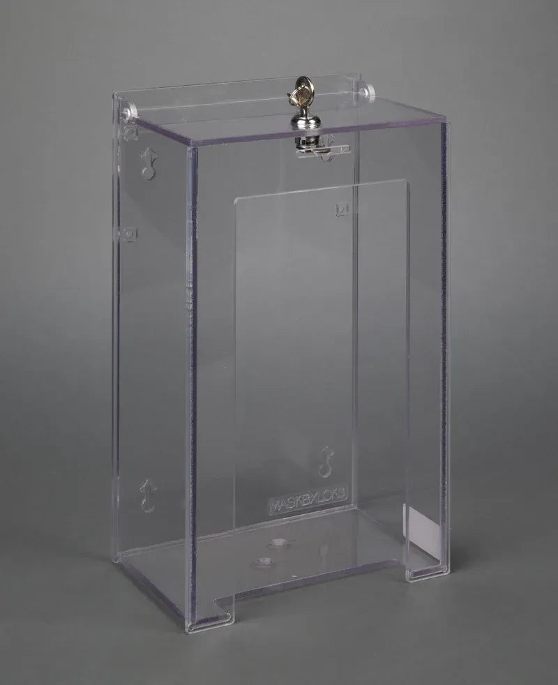 Locking Single Mask Box Holder