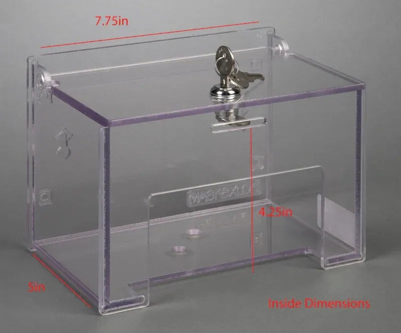 Locking Single Mask Box Holder