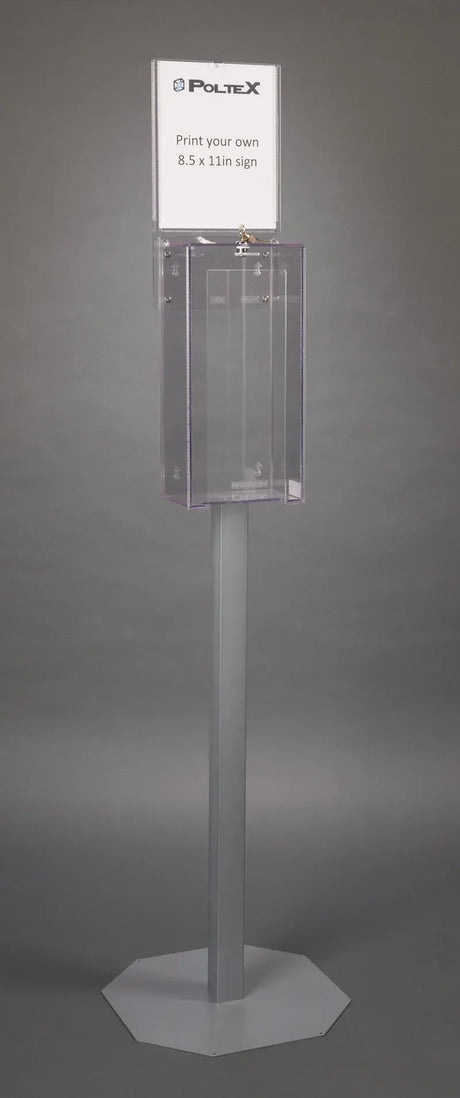 Stand Mount Locking Single Mask Box Holder