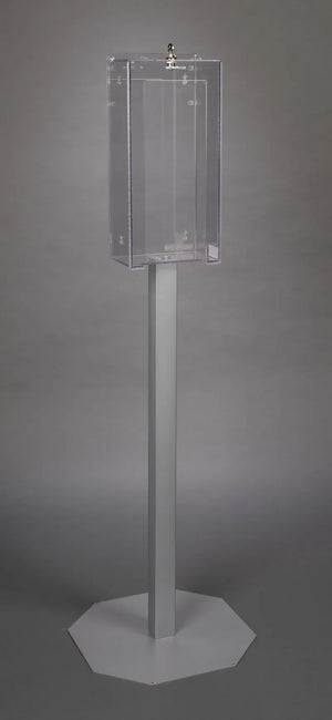 Stand Mount Locking Single Mask Box Holder