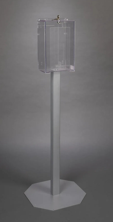 Stand Mount Locking Single Mask Box Holder