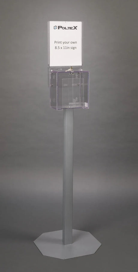 Stand Mount Locking Single Mask Box Holder