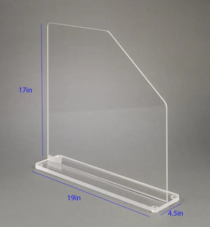 Free-standing Acrylic Splash Shield