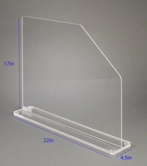 Free-standing Acrylic Splash Shield