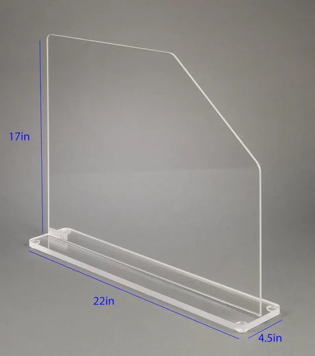Free-standing Acrylic Splash Shield