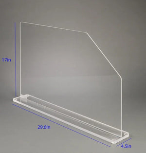 Free-standing Acrylic Splash Shield