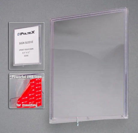 Clean Room Liquid Resistant PETG Sign Sleeve