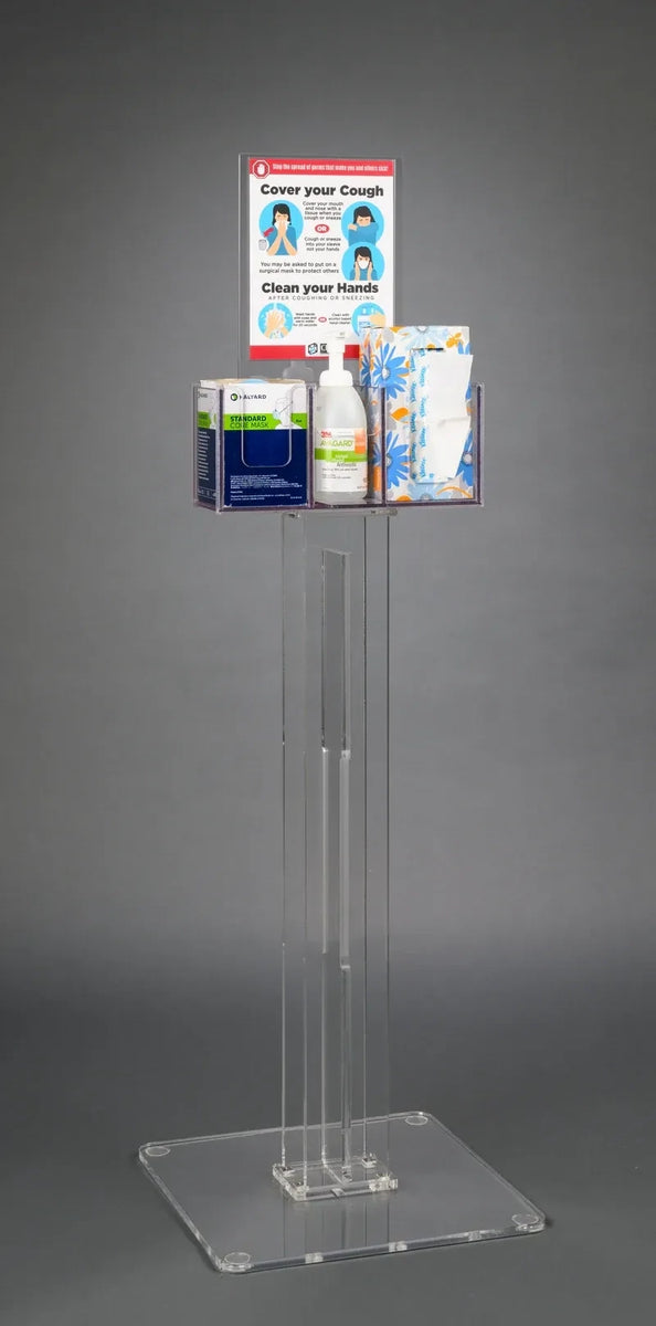 Respiratory Hygiene Station Q on Acrylic Stand – Poltex