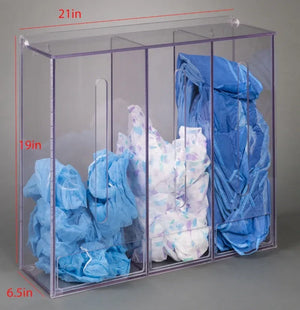 3 Pocket Multi-Dispenser w/Lid