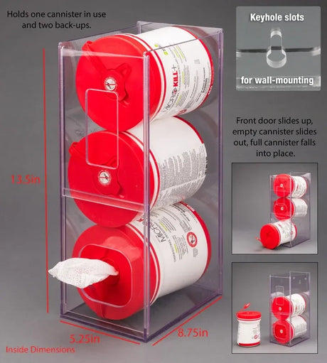 Visual Management Wipe Tub Dispenser (WIPES NOT INCLUDED)