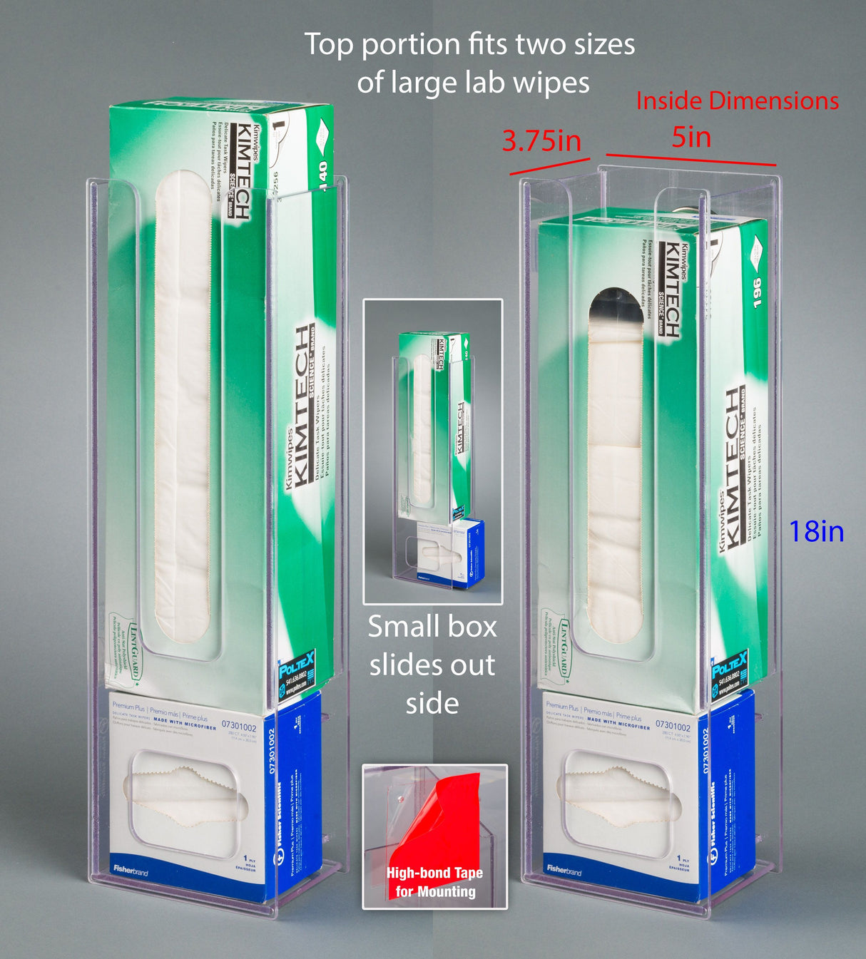 Combo Small and Large Lab Wipe Holder-PETG