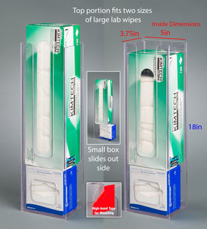 Combo Small and Large Lab Wipe Holder-PETG