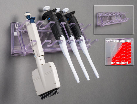 Wall Pipette Rack-4 Pip/2 Multichannel or 5 Pip/1 Multichannel
