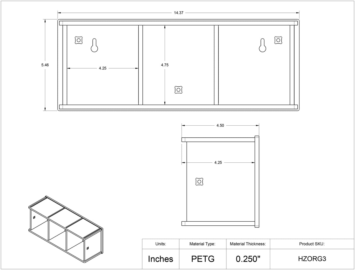 Horizontal Tip Organizers