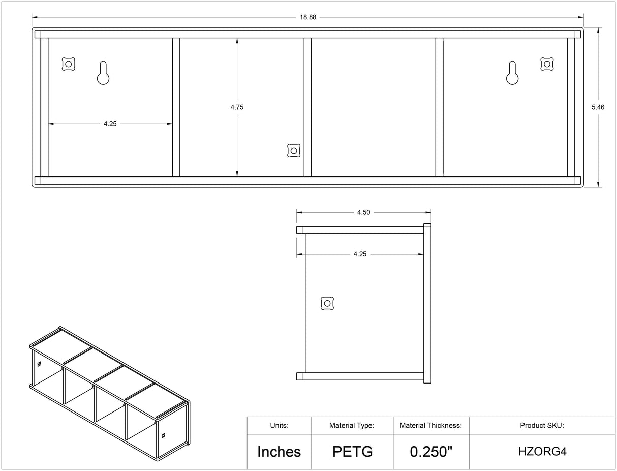 Horizontal Tip Organizers