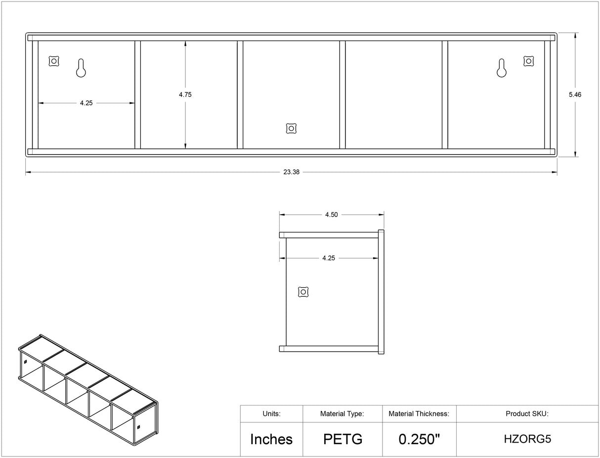 Horizontal Tip Organizers