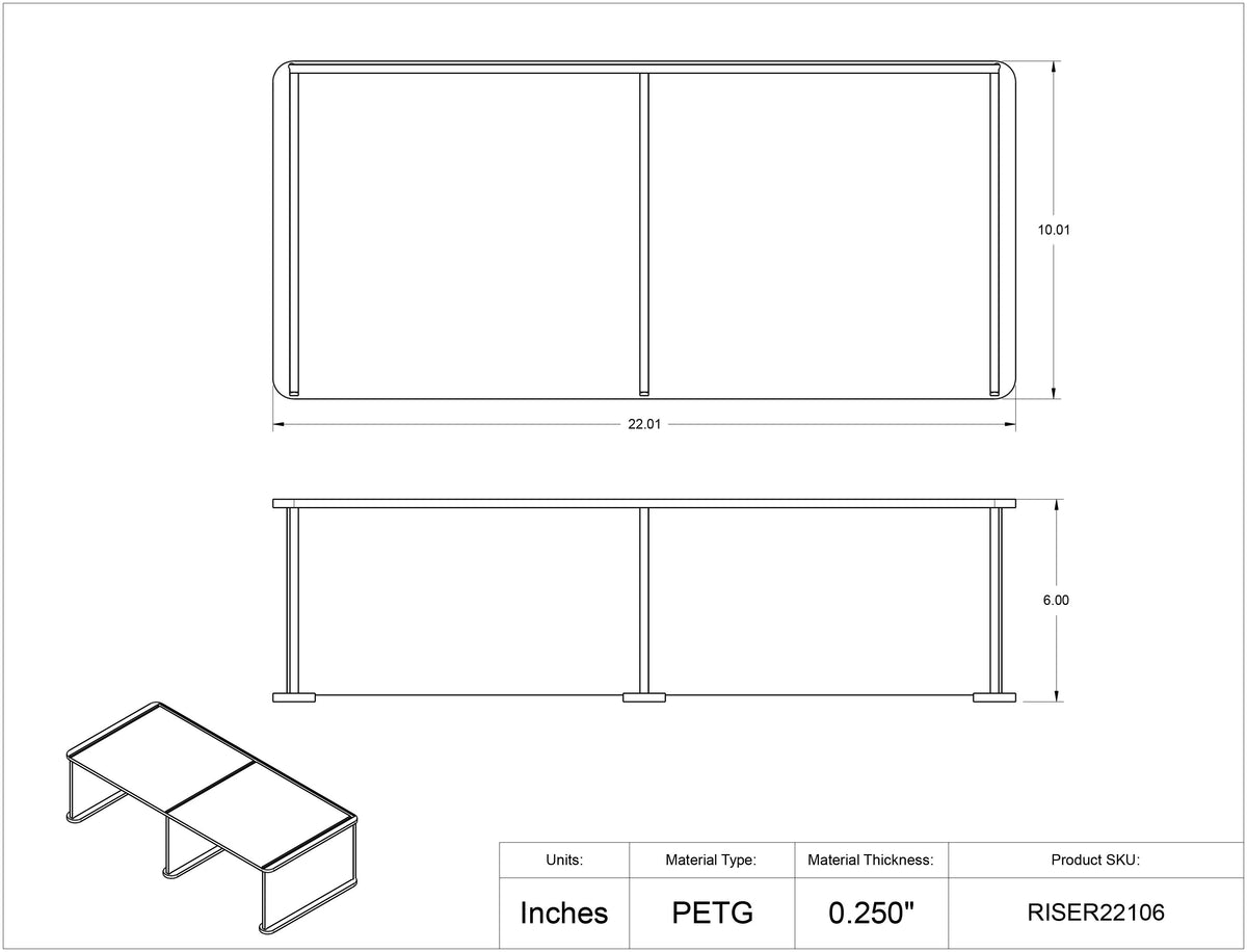 Benchtop Riser Benchtop Simple Riser Shelves – Poltex
