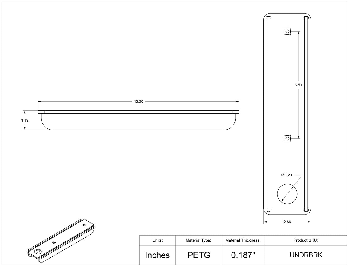 Undermount Pipette Controller Bracket