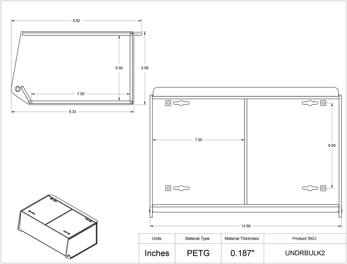 Undermount Double Bulk Bin