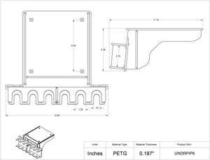 Undermount Pipettor Rack-6 Position