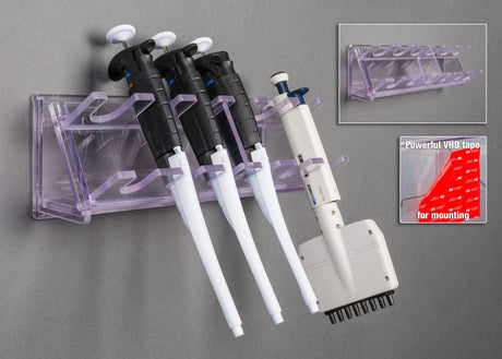 Wall Pipette Rack-4 Pip/2 Multichannel or 5 Pip/1 Multichannel